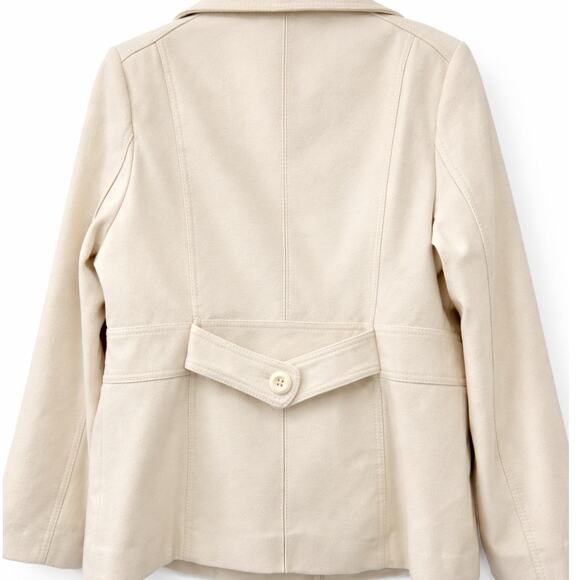 BY GUESS Cream Double Breasted Tailored Peacoat - XL - Picture 9 of 9